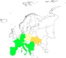Distribution maps of Acer monspessulanum