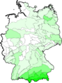 Juncus alpinoarticulatus (Alpen-Binse) - Verbreitungskarte