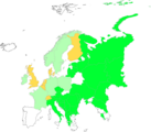 Distribution maps of Lysimachia punctata